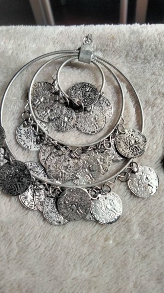 Pendientes Étnicos Plateados