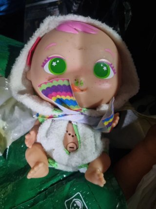 Muñecos de trapo y goma antiguos