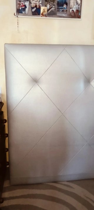 Cabecero de Cama 150cm Plateado