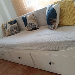 Diván Ikea Hemnes Blanco