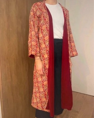 Abrigo/Kimono Terciopelo Reversible