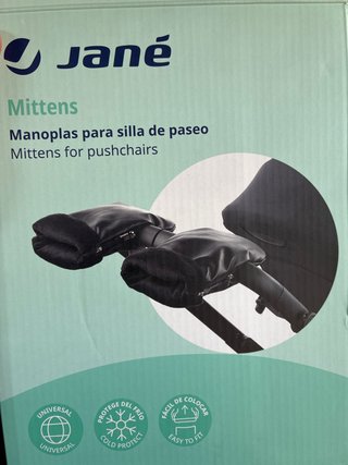 Manoplas Jane Piel y Polar Negro