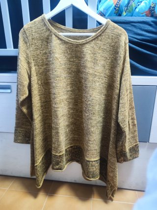 Jersey mujer XXL amarillo/marrón