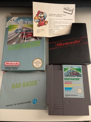 Rad Racer Nintendo NES Versión Española