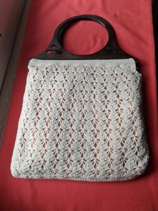 Bolso de Ganchillo con Asas Redondas