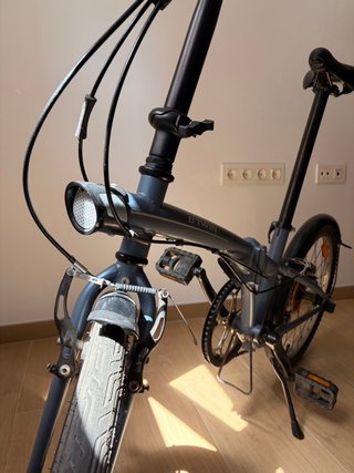 Bicicleta Plegable B'Twin Gris
