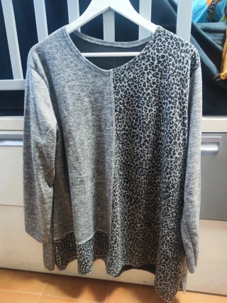 Jersey mujer estampado leopardo talla XXL