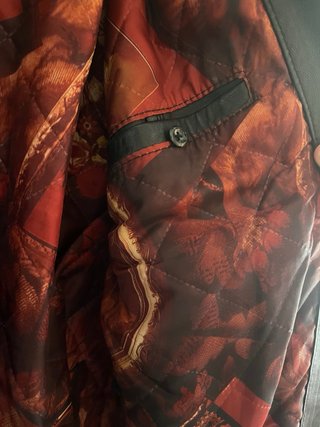 Chaqueta de piel negra hombre