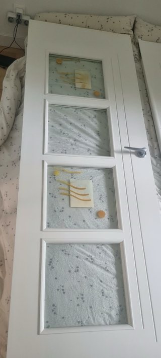 Puertas de Salón Blancas con Cristales