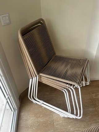 Set de 5 sillas de diseño apilables