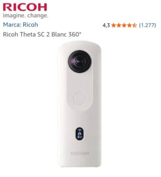 Cámara 360 Ricoh Theta SC 2