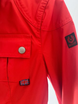 Cazadora Belstaff Roja, con cremalleras