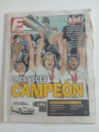 ESTADIO DEPORTIVO.UEL: SEVILLA-BENFICA