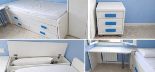 Cama infantil con cajones