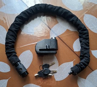 Cadena para Moto con Candado de Alarma
