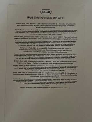 iPad 10ª Gen 64GB + Apple Pencil (regalo)