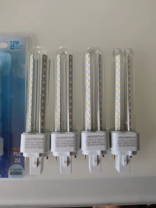 5 Bombillas LED PLC 2U 12W Aigostar