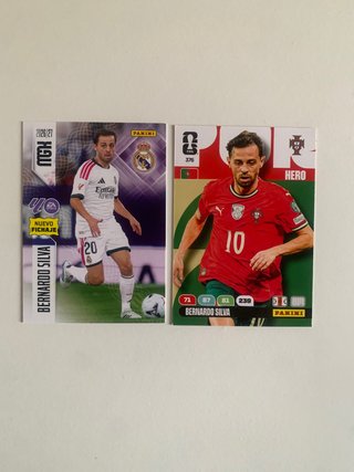2 Cromos Bernardo Silva (Panini)