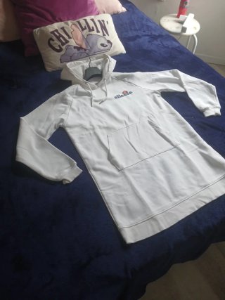 Vestido Sudadera Ellesse Blanco Talla M