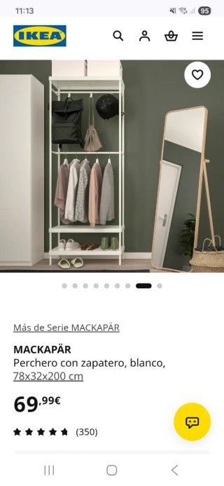 Appendiabiti con scarpiera IKEA MACKAPÄR