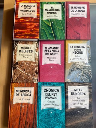 Libros colección RBA  narrativa actual