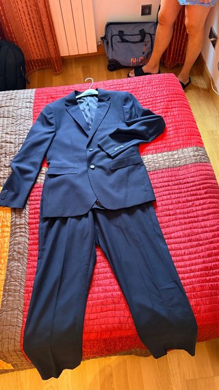 Traje Chaqueta Azul Marino Talla 48