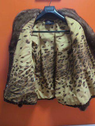 Chaquetón de astracán CORTEFIEL marrón