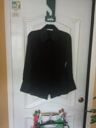 Camisa Zara evento negra Tipo esmokin
