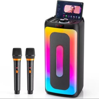 Altavoz Karaoke Bluetooth con 2 Micrófonos