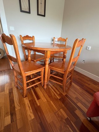 Tavolo Rotondo Estensibile in Pino 96cm