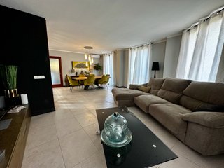 Sofá chaise longue XXL tela premium
