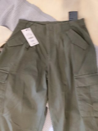 Pantalón Cargo Zara Verde Oliva