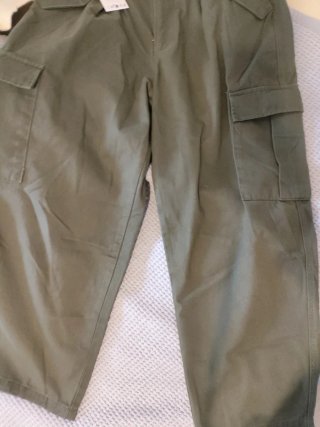 Pantalón Cargo Zara Verde Oliva