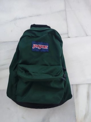 Mochila Jansport Verde Botella Base Reforzada