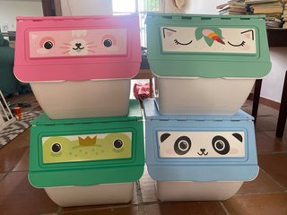 Set de 4 Cajas Organizadoras de Juguetes