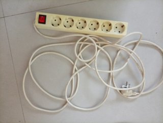 Regleta 6 enchufes con interruptor