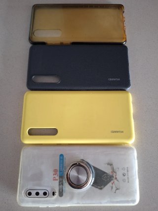 Lote 4 fundas Huawei P30 3 nuevas 1 usada