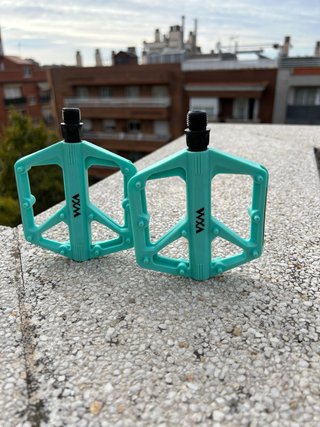 Pedales de Plataforma MTB Turquesa Verde Bianchi