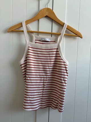 Top de rayas Mango Talla S