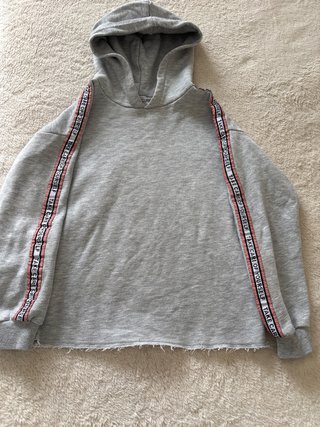 Sweater com Capuz Cinzento