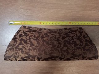 Bolso de fiesta con pedrería marrón