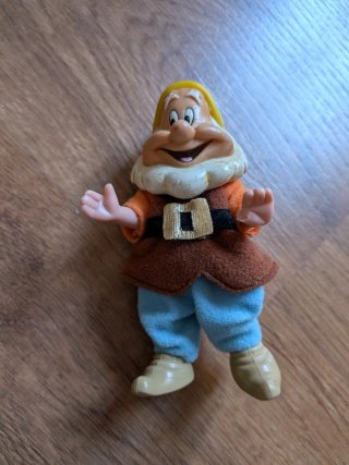 Figura Vintage Enanito Feliz Disney