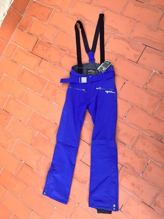 Pantalón de esquí azul con tirantes