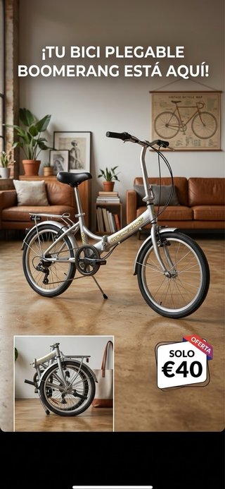 Bicicleta Plegable Boomerang