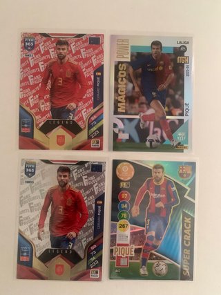 Lote de cromos de Gerard Piqué