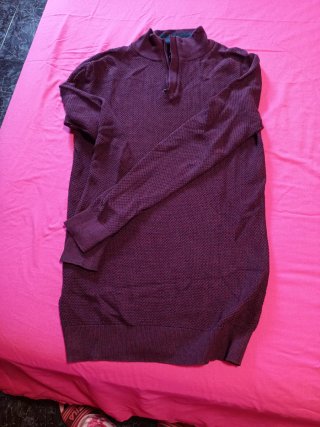 Jersey de vestir granate