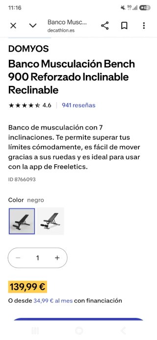 Banco de Musculación Corength , totalmente nuevo