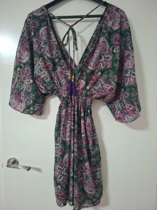 Vestido playero estampado