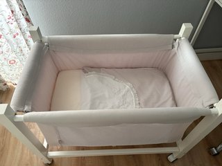 Minicuna madera blanca