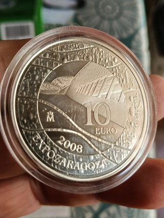 Moneda 10€ Plata Expo Zaragoza 2008